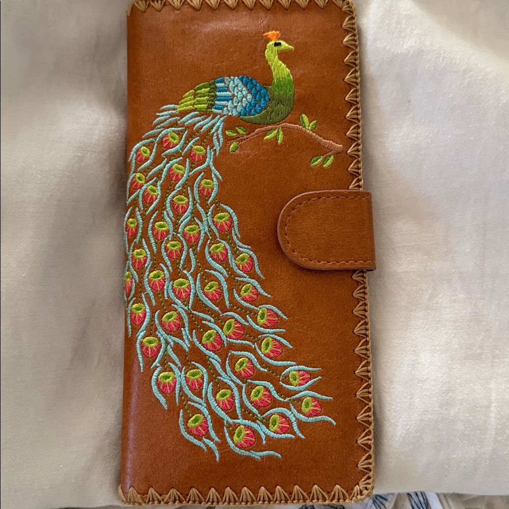 Lavish Peacock wallet. Must see  very good condition Rare Find